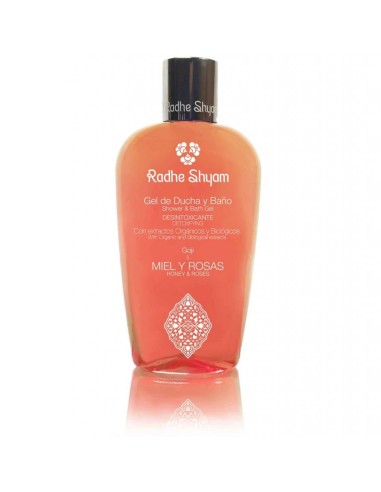 GEL DE BANHO E BANHO MEL E ROSAS - RADHE SHYAM - 250 ML