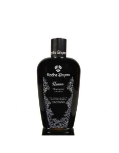 SHAMPOO DE HENNA CASTANHO - SHAMPOO CORANTE RADHE SHYAM - 250 ML