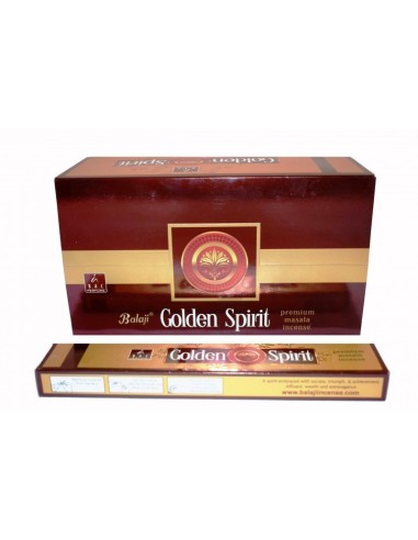 INCIENSOS EN VARILLA - GOLDEN SPIRIT - BALAJI - CAJITA 12 VARILLAS