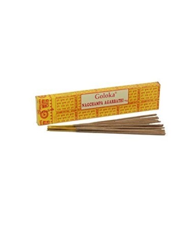 INCENSO GOLOKA - NAG CHAMPA - BASTÕES DE INCENSO - 16 GRAMAS