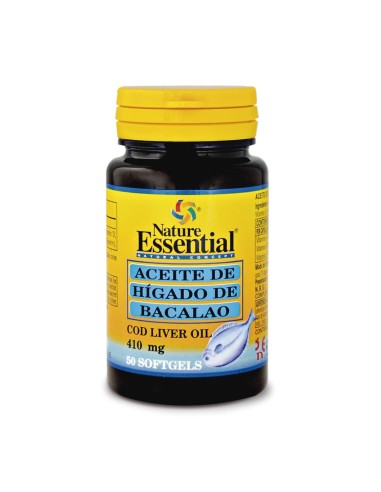 ACEITE DE HIGADO DE BACALAO - NATURE ESSENTIAL - 410 MG - 50 PERLAS
