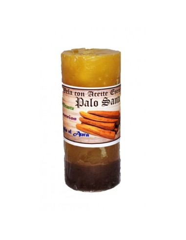 VELA CON ACEITE ESENCIAL DE PALO SANTO - 100% NATURAL
