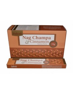 INCIENSO CANELA - TULASI - NAG CHAMPA - 15 GR