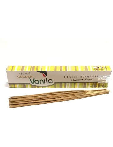 INCIENSO VAINILLA - GOLDEN - 15 GR