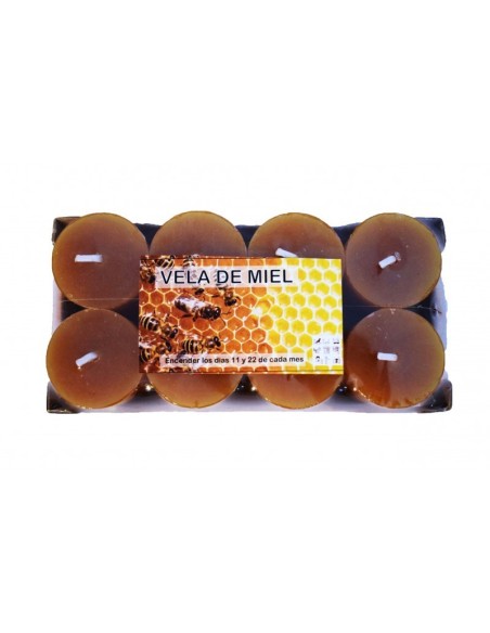 VELAS DE MIEL - SET DE 8 VELAS - 100% NATURAL
