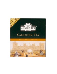 TÉ CEYLAN CON CARDAMOMO - CARDAMOM TEA - AHMAD TEA LONDON - 100 BOLSITAS DE TÉ - 200 GR