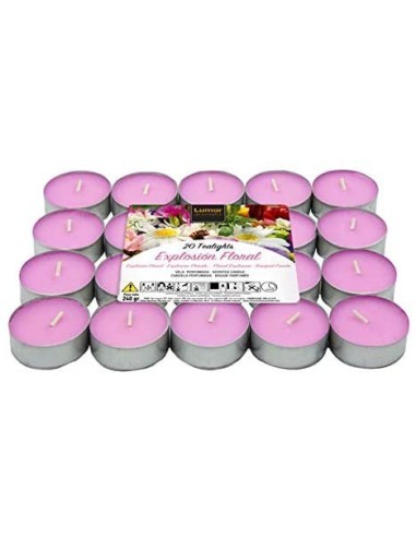 VELAS AROMÁTICAS DE EXPLOSIÓN FLORAL - PACK 20 VELAS - VELAS LUMAR