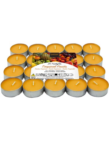 VELAS AROMÁTICAS DE FRUTAS TROPICAIS - PACOTE 20