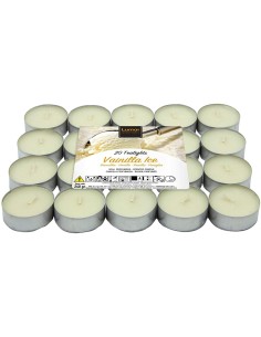 VELAS AROMÁTICAS DE VAINILLA - PACK 20 VELAS - VELAS LUMAR