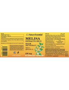MELISA - NATURE ESSENTIAL - 100 MG - 50 CÁPSULAS 2