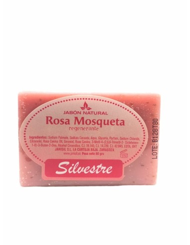 SABÃO DE ROSA MOSQUETA - SABÃO NATURAL - SILVESTRE - 80 GRAMAS