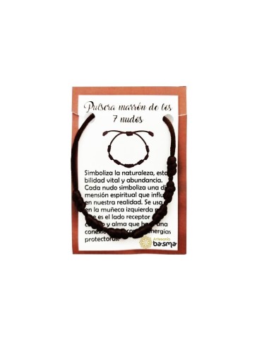 PULSEIRA MARROM COM 7 NÓS