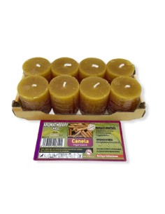 VELAS DE CANELA - VIGORIZANTE - SET DE 8 VELAS - VELAS ESOTERICAS - 100% NATURAL