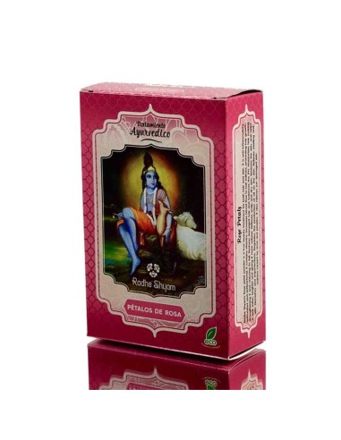 TRATAMENTO CAPILAR PÉTALAS DE ROSA - RADHE SHYAM - 100 GRAMAS
