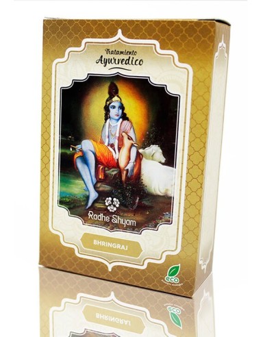 TRATAMENTO CAPILAR BHRINGRAJ - RADHE SHYAM - 100 GRAMAS