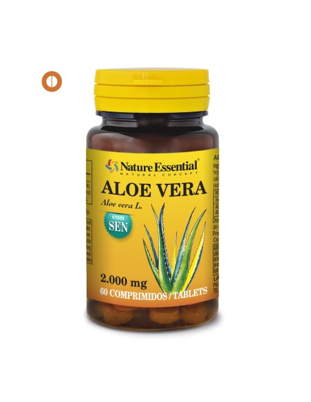 ALOE VERA  CON SEN - NATURE ESSENTIAL - 2000 MG - 60 COMPRIMIDOS