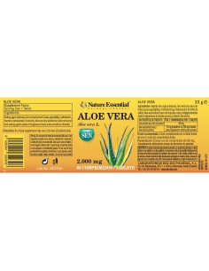ALOE VERA  CON SEN - NATURE ESSENTIAL - 2000 MG - 60 COMPRIMIDOS 2