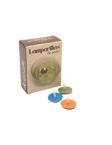LÂMPADAS A ÓLEO - CAIXA COM 14 LÂMPADAS A ÓLEO