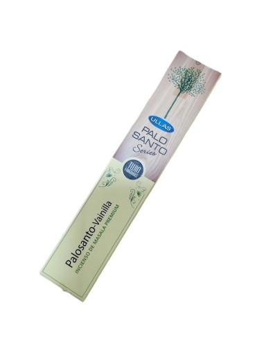 INCENSO PALO SANTO E BAUNILHA - VARAS DE INCENSO - ULLAS - 15 GRAMAS