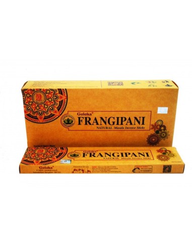 INCENSO FRANGIPANI - ECOLÓGICO E ORGÂNICO - GOLOKA - 15 GRAMAS