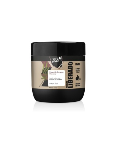 MASCARILLA DE CARACOLES RIZADOS LIBERADOS - MAÍZ Y RICINO - REAL NATURA - 500 ML