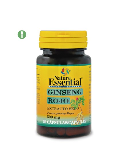 GINSENG VERMELHO - NATURE ESSENTIAL - 500 MG - 50 CÁPSULAS
