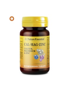 CALCIO + MAGNÉSIO + ZINCO - NATURE ESSENTIAL - 520 MG - 50 COMPRIMIDOS