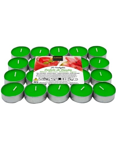 VELAS AROMÁTICAS DE SANDIA - PACK 20 VELAS - VELAS LUMAR