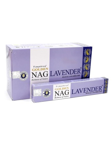 INCENSO LAVANDA - NAG GOLDEN - 15 GRAMAS