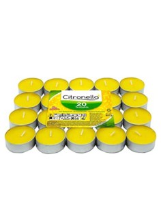 VELAS AROMÁTICAS DE CITRONELA - PACOTE 20 VELAS LUMINOSAS