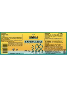 ESPIRULINA - NATURE ESSENTIAL - 400 MG - 250 COMPRIMIDOS 2
