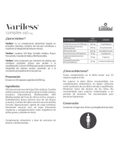 VARILESS - NATURE ESSENTIAL - 680 MG - 30 CÁPSULAS 2