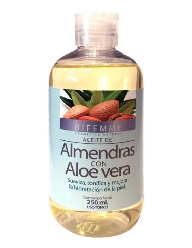 ACEITE DE ALMENDRAS CON ALOE VERA - BIFEMME - 250 ML
