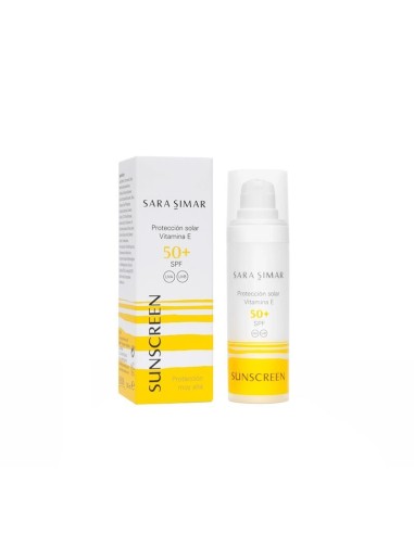 PROTETOR SOLAR VITAMINA E 50+ FPS - PROTETOR SOLAR SARA SIMAR - 30ML