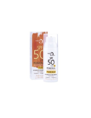 FOTOPROTECTOR MINERAL COM SPF 50- NOCHE Y DIA - 50 ML