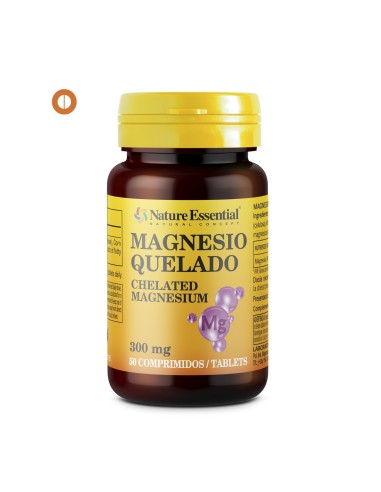 MAGNÉSIO QUERADO - NATURE ESSENTIAL - 300 MG - 50 COMPRIMIDOS