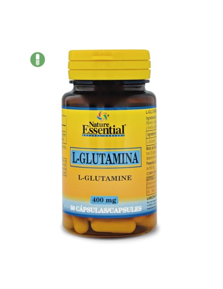 L-GLUTAMINA - NATURE ESSENTIAL - 400 MG - 50 CÁPSULAS