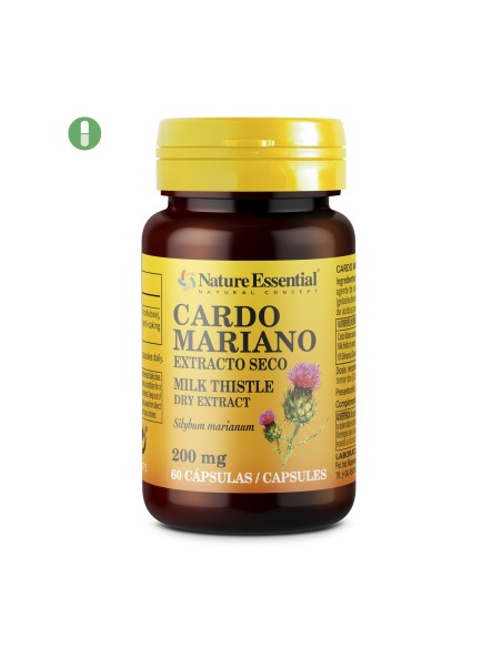 EXTRACTO SECO DE CARDO MARIANO - NATURE ESSENTIAL - 200 MG - 50 CÁPSULAS