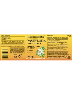 EXTRACTO SECO DE PASSIFLORA - NATURE ESSENTIAL - 180 MG - 60 TABLETAS 2
