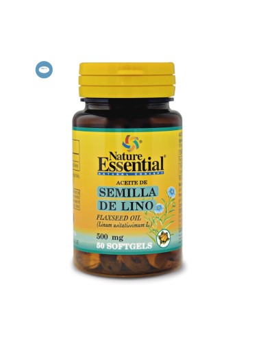 ACEITE DE SEMILLAS DE LINO - NATURE ESSENTIAL - 500 MG - 50 PERLAS