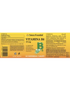 VITAMINA B-6 - NATURE ESSENTIAL - 60 COMPRIMIDOS 2