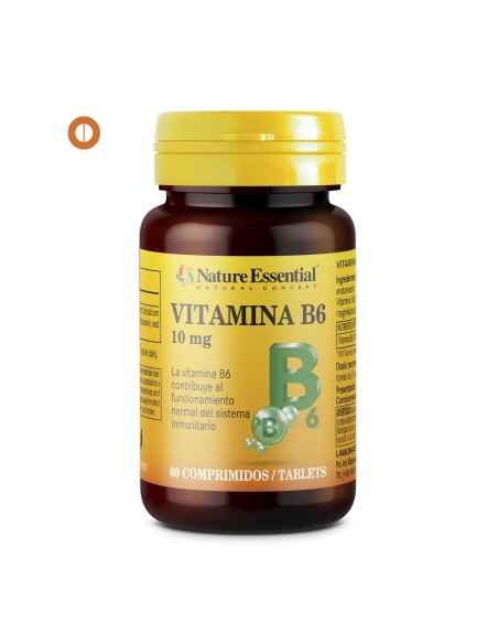 VITAMINA B-6 - NATURE ESSENTIAL - 10 MG - 60 COMPRIMIDOS