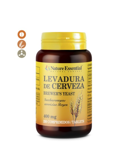 LEVADURA DE CERVEZA - NATURE ESSENTIAL - 400 MG - 250 COMPRIMIDOS