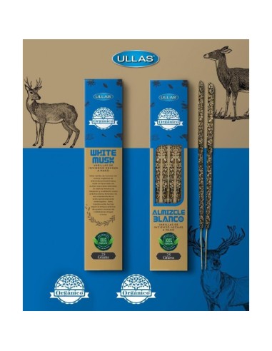 INCENSO BRANCO ORGÂNICO 100% NATURAL- ULLAS -...