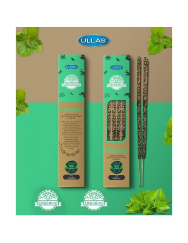 INCIENSO PACHULI ORGÁNICO 100% NATURAL -...