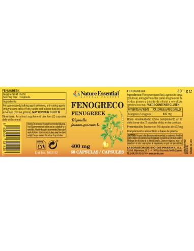 FENOGRECO - NATURE ESSENTIAL - 400 MG - 50...