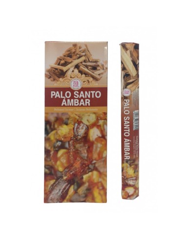 INCENSO PALO SANTO E ÂMBAR - GOLOKA - 20 BARRAS