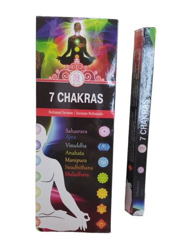 INCIENSO 7 CHAKRAS - GOLOKA - 20 VARILLAS