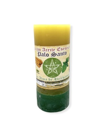 VELÓN DE PALO SANTO CON ALMA DE HIERBABUENA -...