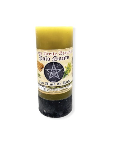 VELA DE PALO SANTO COM ALMA DE RUE - ÓLEO...